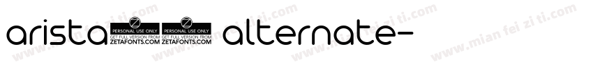 arista20 alternate字体转换